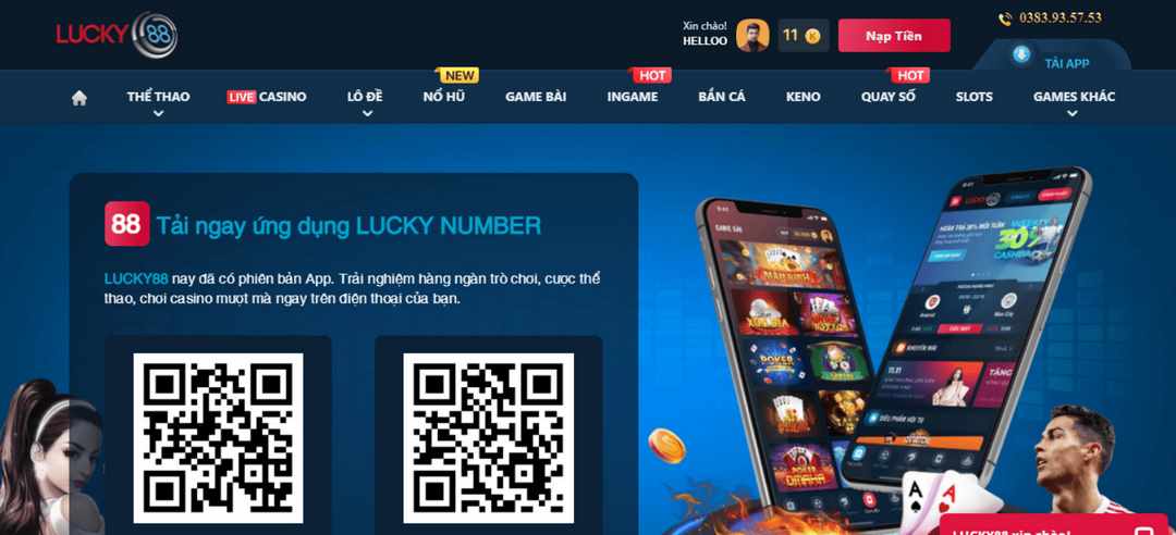 Lucky88 trên thiết bị di động